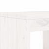 vidaXL Set da Bistrot da Giardino 3pz Bianco in Legno Massello di Pino