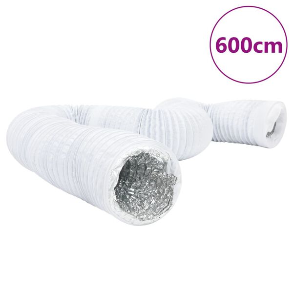 vidaXL Condotto di Ventilazione in Alluminio e PVC 6 m &Oslash;12,5 cm