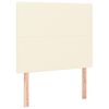 vidaXL Giroletto con Testiera Crema 90x190 cm in Similpelle