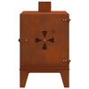 vidaXL Stufa da Campeggio 35x50x60 cm in Acciaio Corten