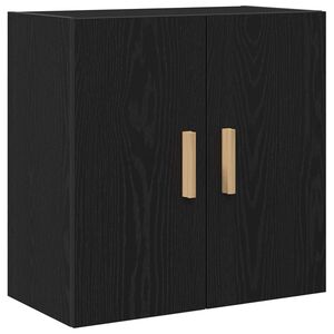vidaXL Armadietto a muro Rovere Nero 60 x 30 x 60 cm Legno multistrato