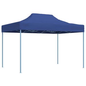 vidaXL Gazebo Professionale Pieghevole 3x4m Acciaio Blu