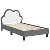 vidaXL Struttura letto bambini con testata Grigio chiaro 80 x 160 cm