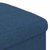 vidaXL Pouf contenitore con cuscino Blu 40 x 40 x 45 cm Tessuto