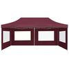 vidaXL Gazebo Professionale Pieghevole Alluminio con Pareti 6x3m Vino