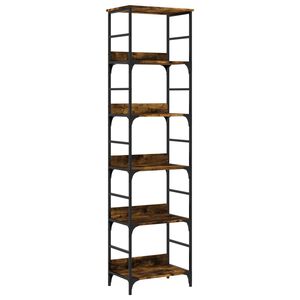 vidaXL Libreria Rovere Fumo 50x33x188,5 cm in Legno Multistrato