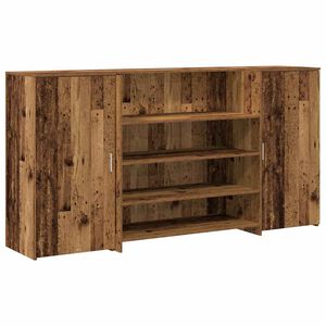vidaXL Banco Reception Legno Vecchio 200x50x103,5 cm Legno Multistrato