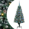 vidaXL Albero di Natale artificiale con 150 LED Verde 150 cm