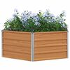 vidaXL Letto rialzato da giardino Aspetto legno 129 x 129 x 45 cm