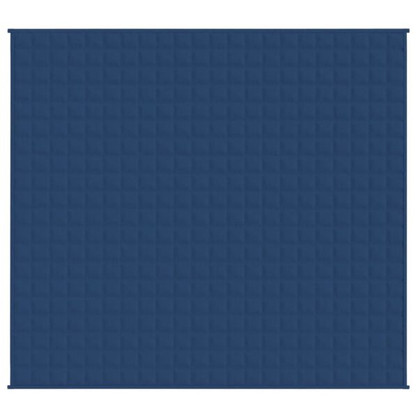 vidaXL Coperta Ponderata Blu 220x240 cm 15 kg Tessuto