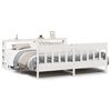 vidaXL Letto senza Materasso Bianco 180x200 cm Legno Massello di Pino