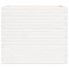 vidaXL Fioriera da Giardino Bianca 80x80x72 cm Legno Massello di Pino