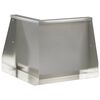 vidaXL Muro di contenimento 50 x 50 x 50 cm Acciaio Inox Argento