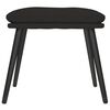 vidaXL Poggiapiedi Nero 45x29,5x35 cm in Tessuto