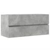 vidaXL Mobile Lavabo Grigio Cemento 100x38,5x45cm in Legno Multistrato