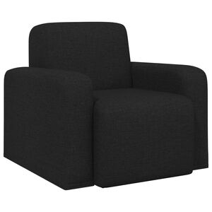 vidaXL Poltrona Nero Tessuto