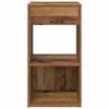 vidaXL Comodini con Cassetto 2 pz Legno Antico 35x34x66,5 cm