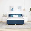 vidaXL Letto a molle con materasso Blu 160 x 200 cm Tessuto