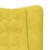 vidaXL poltrona Giallo 63 x 67 x 94 cm Velluto