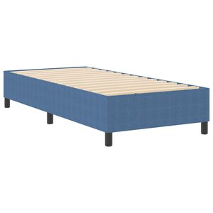 vidaXL Struttura letto piattaforma Blu 80 x 200 cm Tessuto in Cords