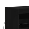 vidaXL Credenza con Luci LED Nera 41x37x67 cm