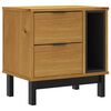 vidaXL Comodino FLAM 49x35x50 cm in Legno Massello di Pino