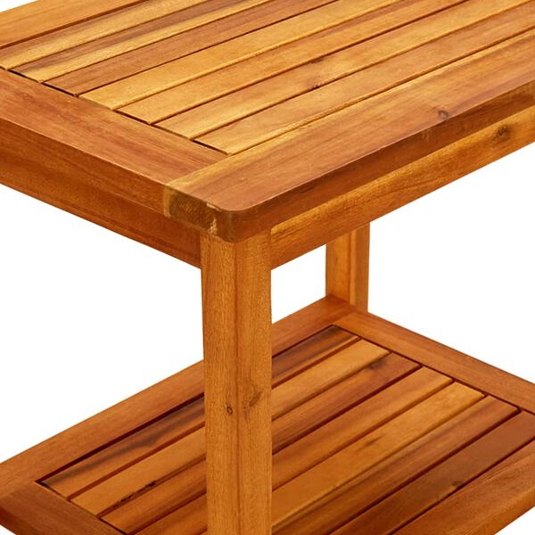 VidaXL Tavolino Da Esterno In Legno Massello Di Acacia 50x35x45 Cm – Resistente Alle Intemperie - 2
