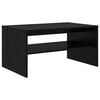 vidaXL Tavolino da salotto Rovere Nero 80 x 50 x 40 cm