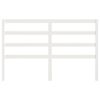 vidaXL Testiera per Letto Bianca 146x4x100 cm Legno Massello di Pino