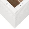 vidaXL Fioriera da Giardino Bianca 70x70x72,5cm Legno Massello di Pino