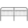 vidaXL Testiera di Ricambio in Metallo Nero 200 cm