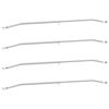 vidaXL Supporto per teloni per rimorchi 4 Argento 102-155 cm Alluminio