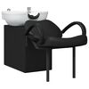 vidaXL Sedia per Shampoo Nero e Bianco 136 x 60 x 92 cm PVC