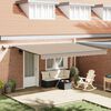 vidaXL Tenda Retrattile Beige 450 &times;300 cm Tessuto