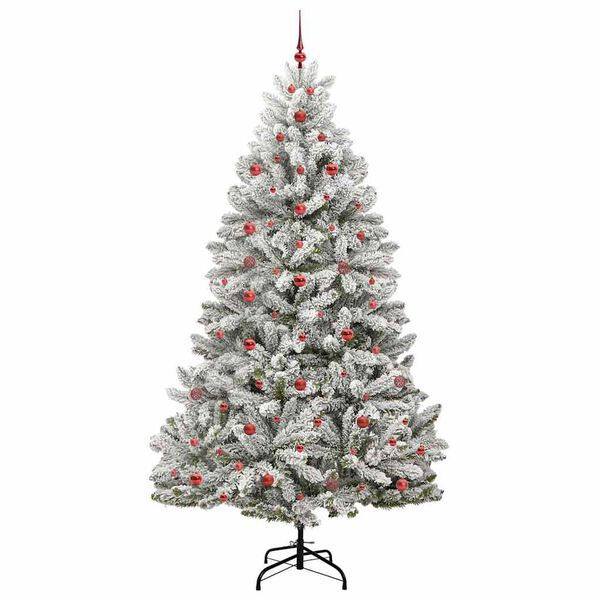 vidaXL Albero di Natale artificiale con 300 LED Verde e Bianco 240 cm