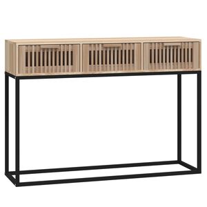 vidaXL Tavolino Consolle 105x30x75 cm Legno Multistrato e Ferro