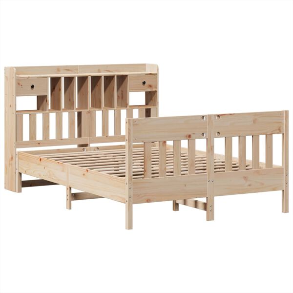 vidaXL Letto senza Materasso 140x190 cm in Legno Massello di Pino