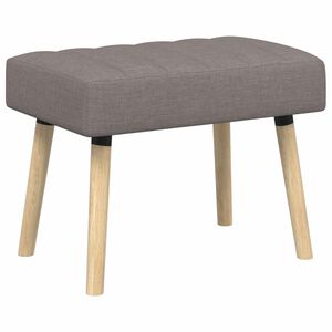 vidaXL Panchina trapuntata a canale Tortora 60 x 40 x 45 cm Tessuto