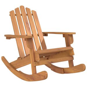 vidaXL Sedia a Dondolo Adirondack in Legno Massello di Acacia