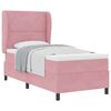 vidaXL Letto a molle con materasso Rosa 200 x 100 cm Poliestere
