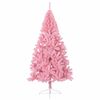vidaXL Albero di Natale artificiale con luci integrate Rosa 240 cm PVC