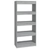 vidaXL Libreria/Divisorio Grigio Sonoma 60x30x135 cm Legno Multistrato