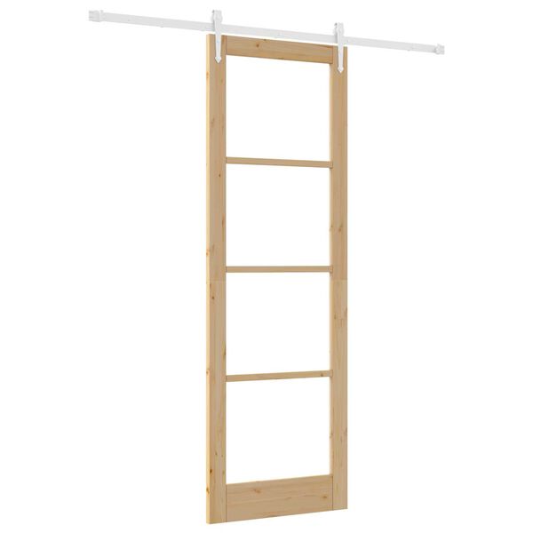 vidaXL Porta scorrevole Naturale 78 x 232 cm