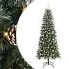 vidaXL Albero di Natale artificiale con 300 LED Verde 76 x 76 x 180 cm