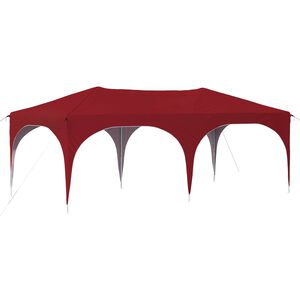 vidaXL Tenda per feste a pop-up Borgogna 575 x 288 x 245 cm