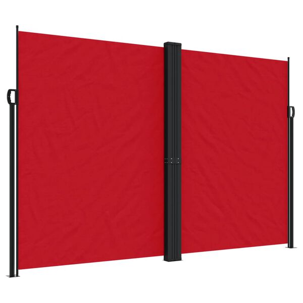vidaXL Tenda da Sole Laterale Retrattile Rossa 220x600 cm