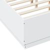 vidaXL Giroletto con Luci LED Bianco 140x190 cm in Legno Multistrato