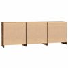 vidaXL Credenza 3 pcs Legno vecchio 70 x 41 x 75 cm Legno multistrato