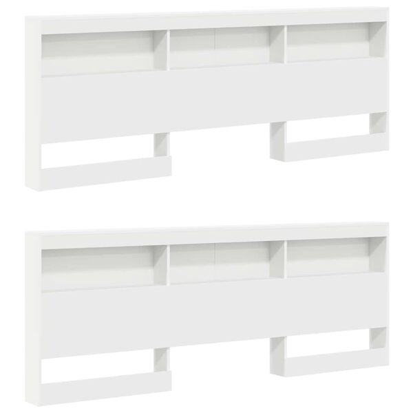 vidaXL Letto Libreria Bianco 180 x 200 cm Legno multistrato