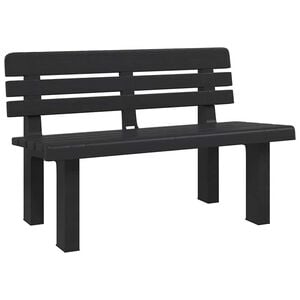 vidaXL Panchina da Giardino Antracite 110x52x71 cm in Polipropilene